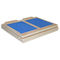 Μπλε φορητός ξύλινος μόσχων εξοπλισμός ικανότητας φορείων διευθετήσιμος ξύλινος